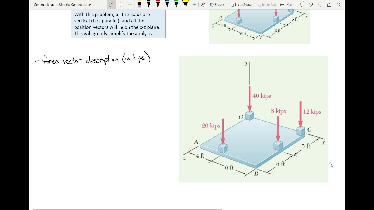 ENGR 213 Lecture 19:  Equivalent Systems in 3D (2021.10.06)