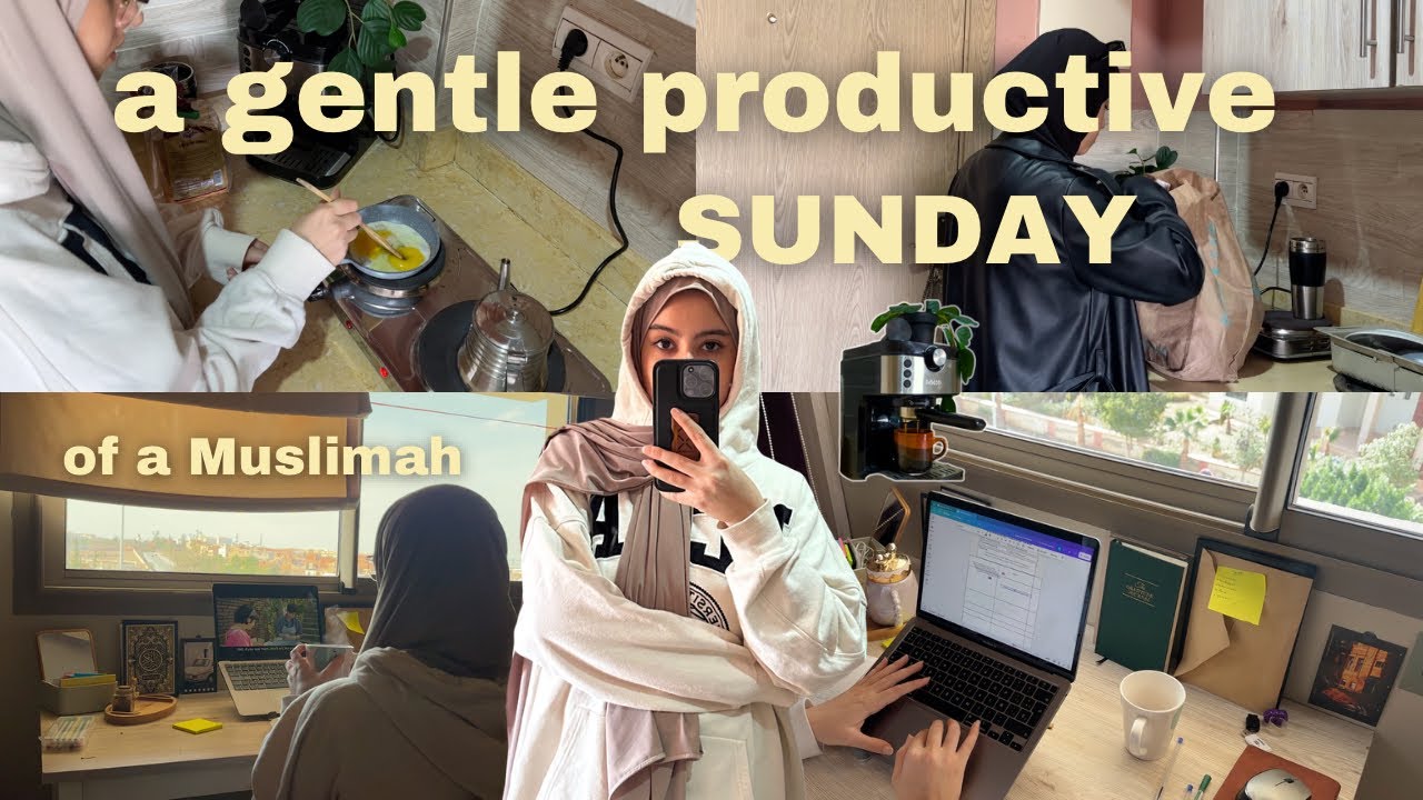 a gentle productive routine of a Muslimah 🌻| living alone, realistic & cozy