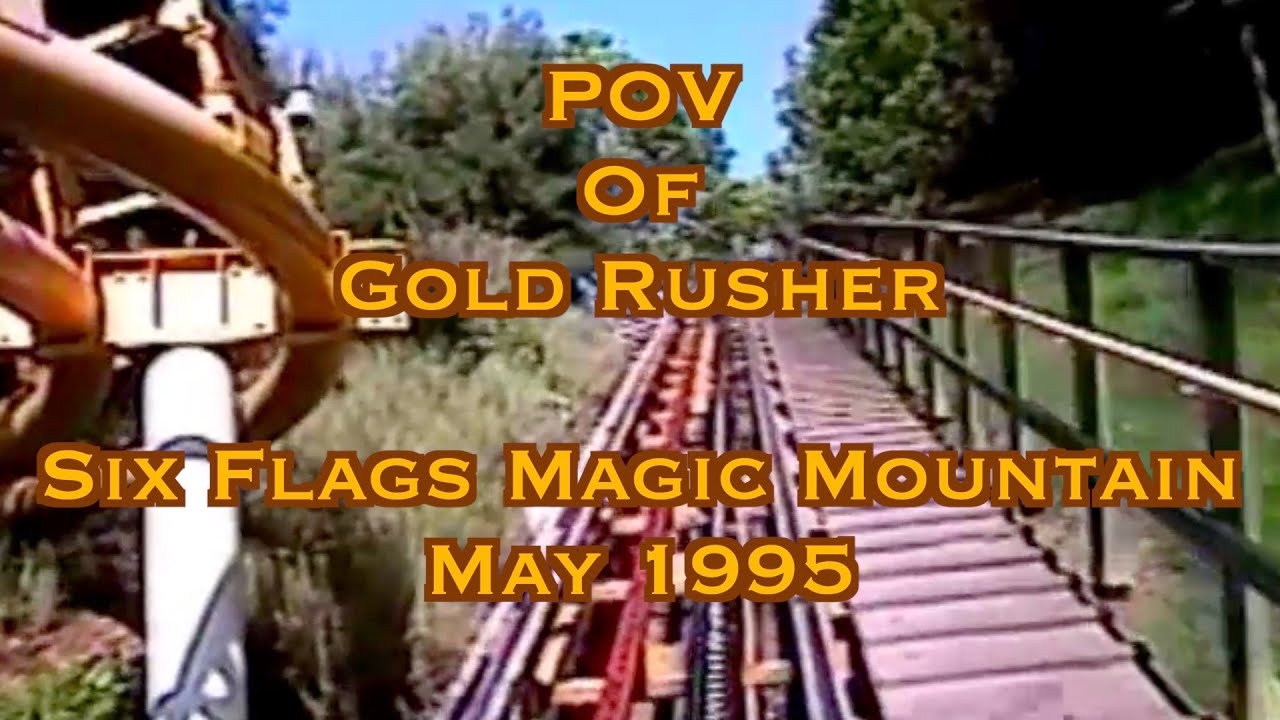 POV of Gold Rusher - Six Flags Magic Mountain - May 1995