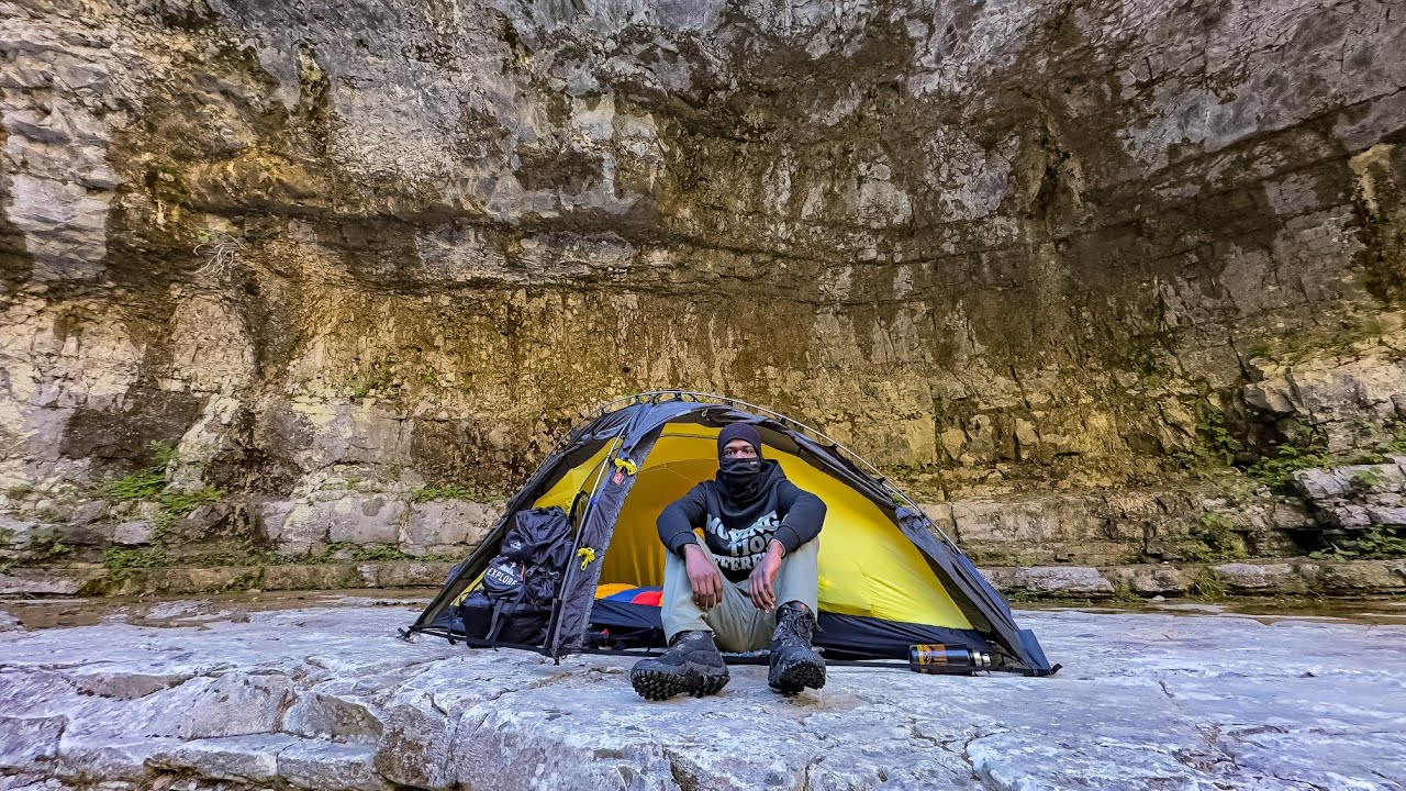 Solo Backpacking Deep In The Forest To A CRAZY Waterfall !!