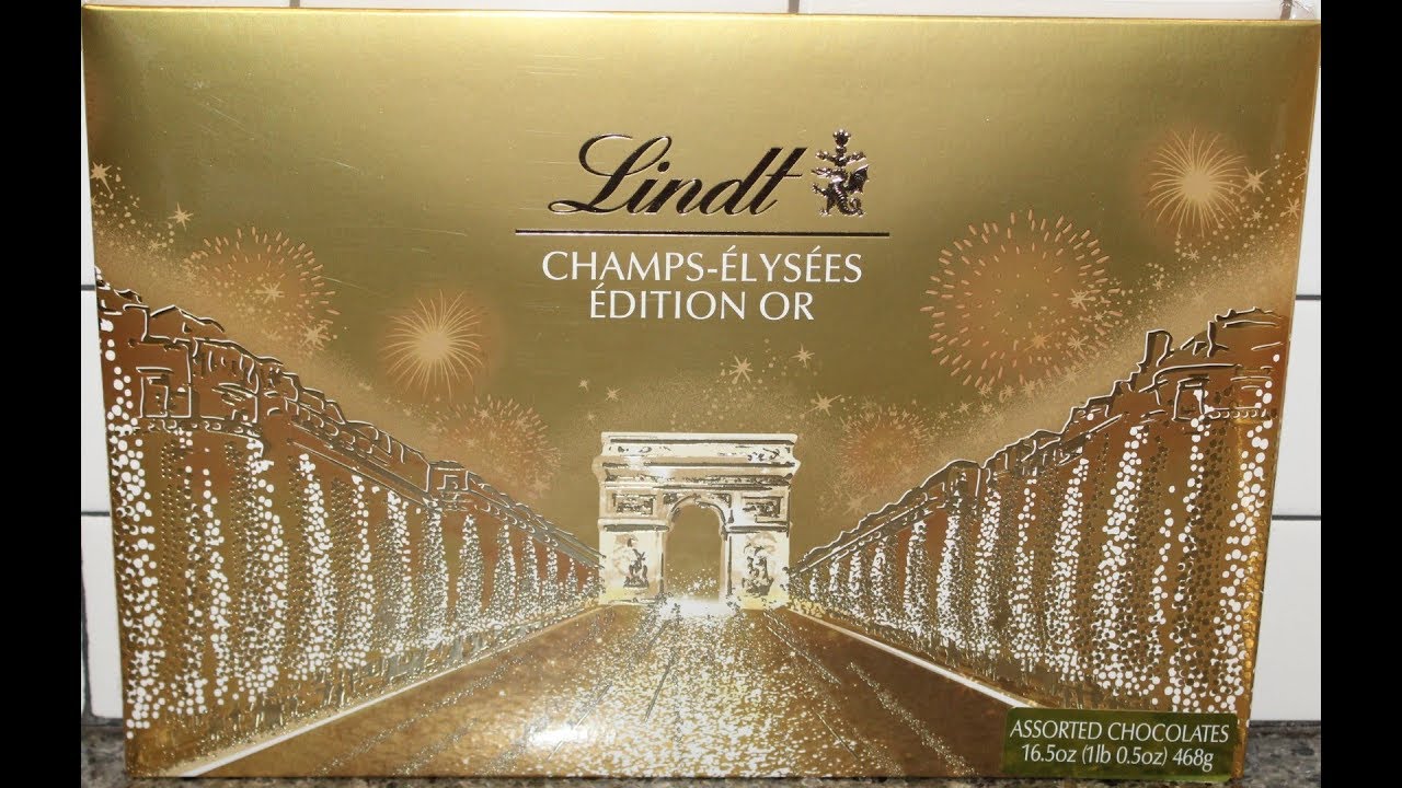 Lindt Champs-Elysees Boxed Chocolate Gold Box Review