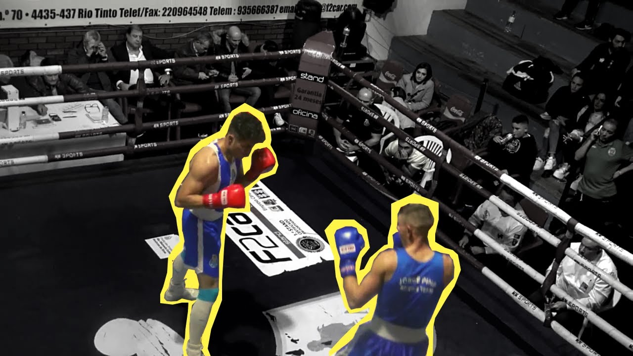 Minha luta de boxe em  Portugal, pela taça de Portugal.