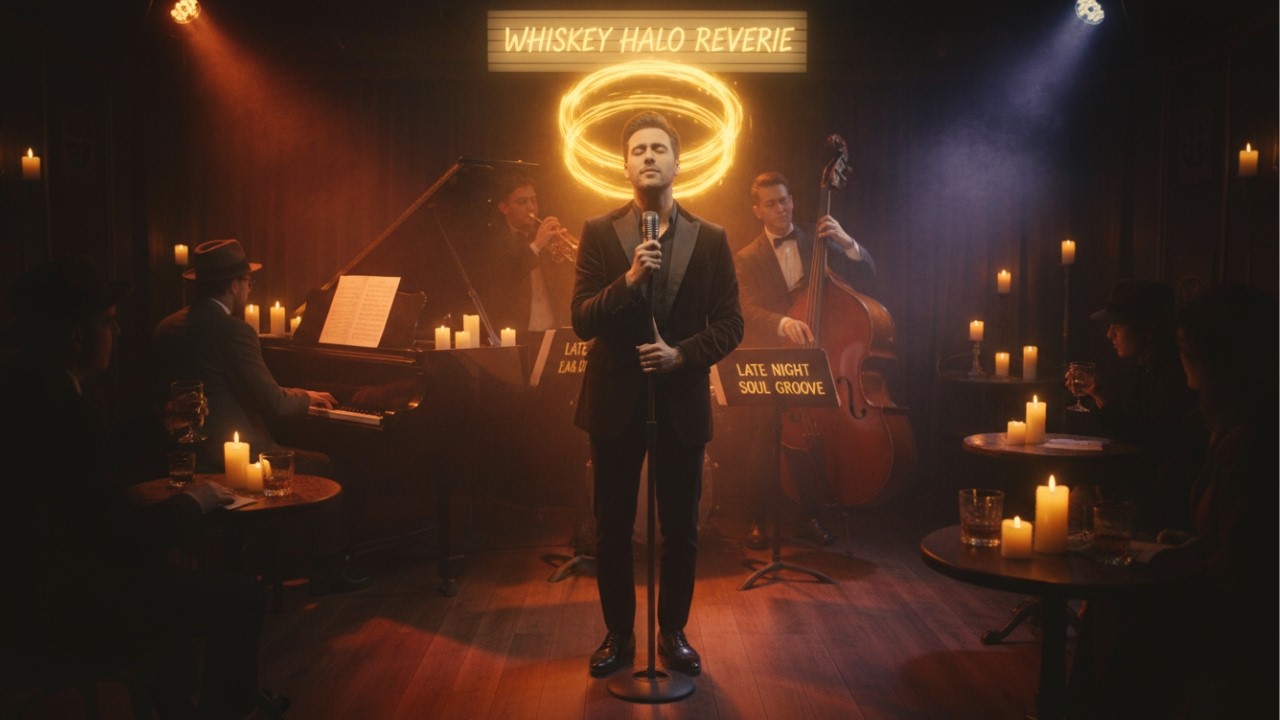 Whiskey Halo Reverie | 1950s Soul Jazz Lounge | Romantic Neo Soul Late Night