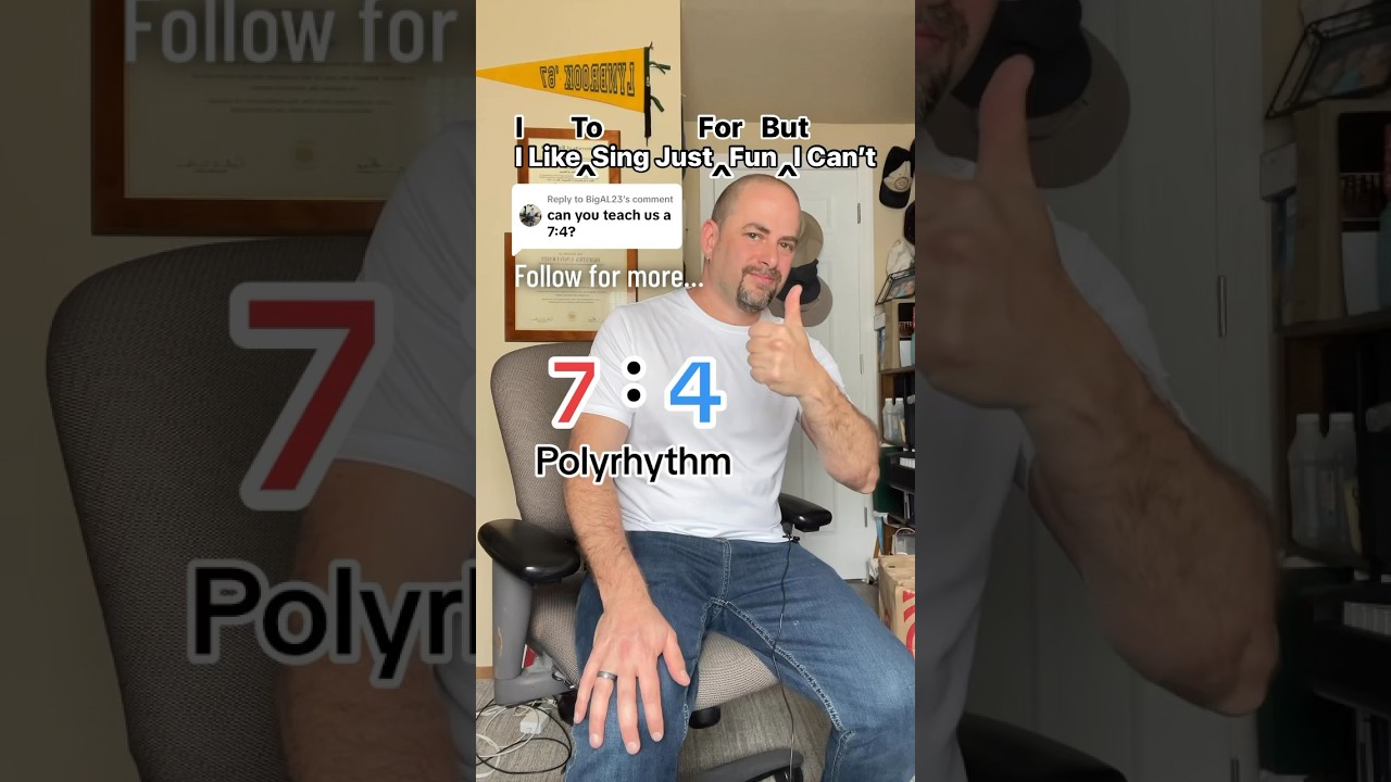 How To Play 7:4 #polyrhythm in 13 Seconds!