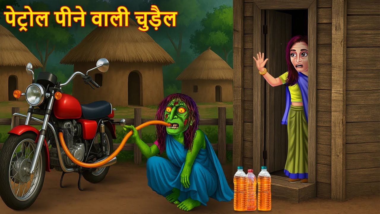 Petrol Peene Wali Chudail | पेट्रोल पीने वाली चुड़ैल | Bhootiya | Horror Story | Chudail Ki Kahaniya