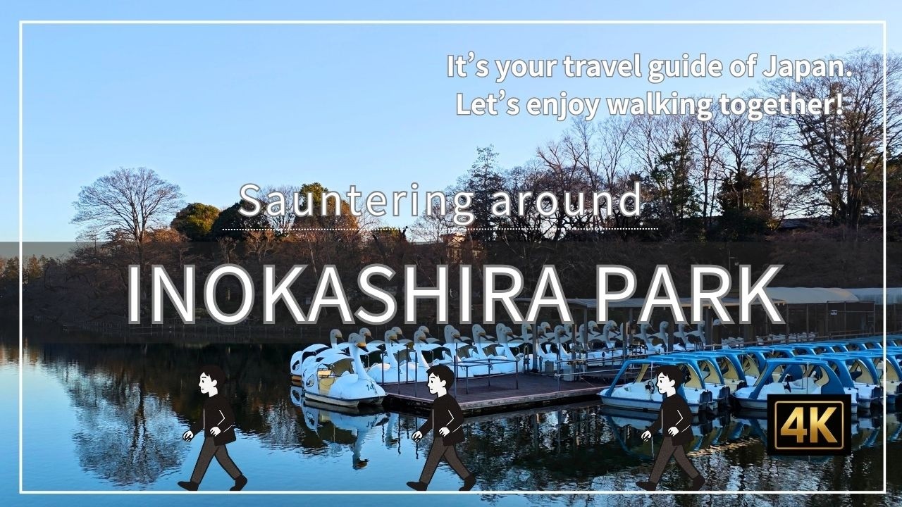 Sauntering around Inokashira Park, a walking tour through a breath of urban nature in Kichijoji [4K]