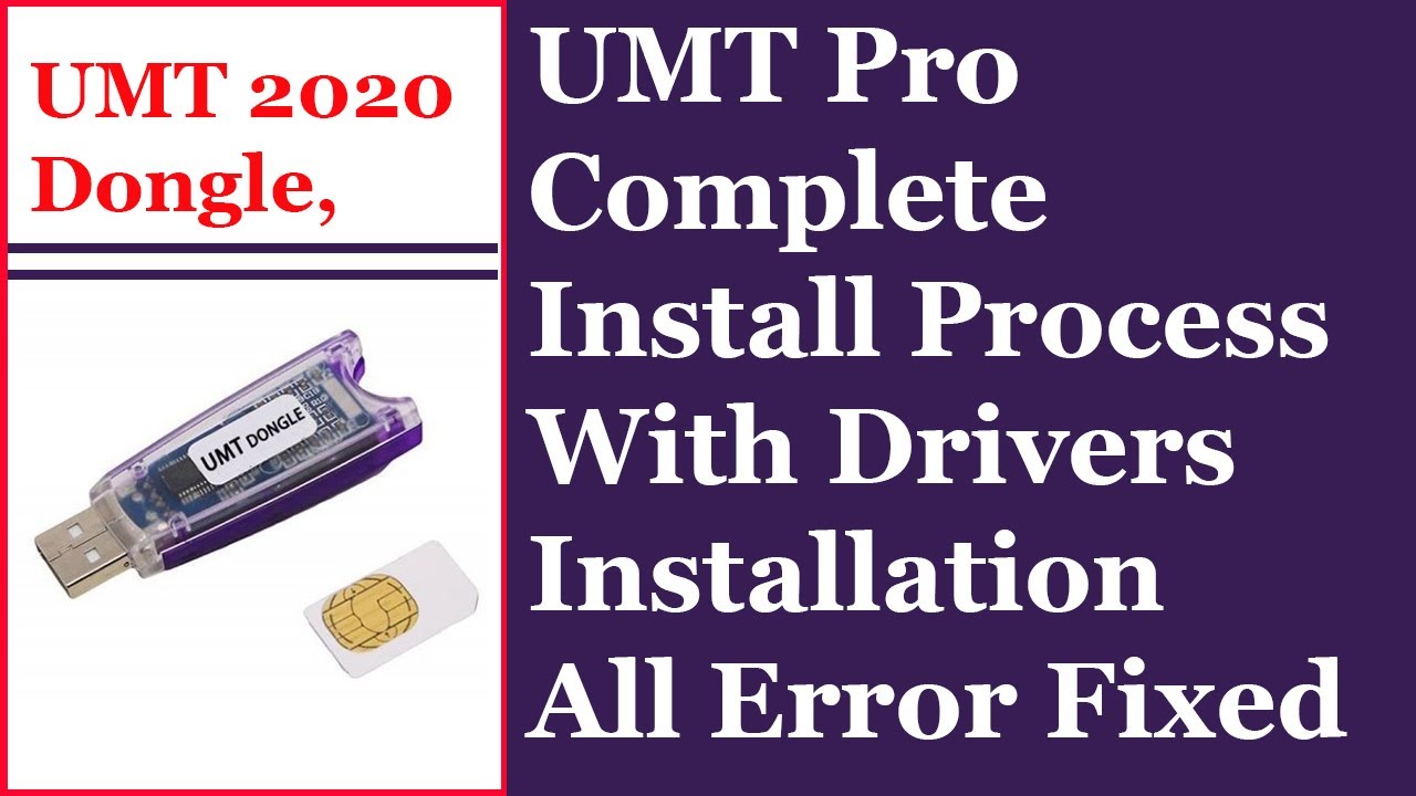 How to Setup And Install Umt/Pro Dongle Key | How to Install Umt Dongle Drivers