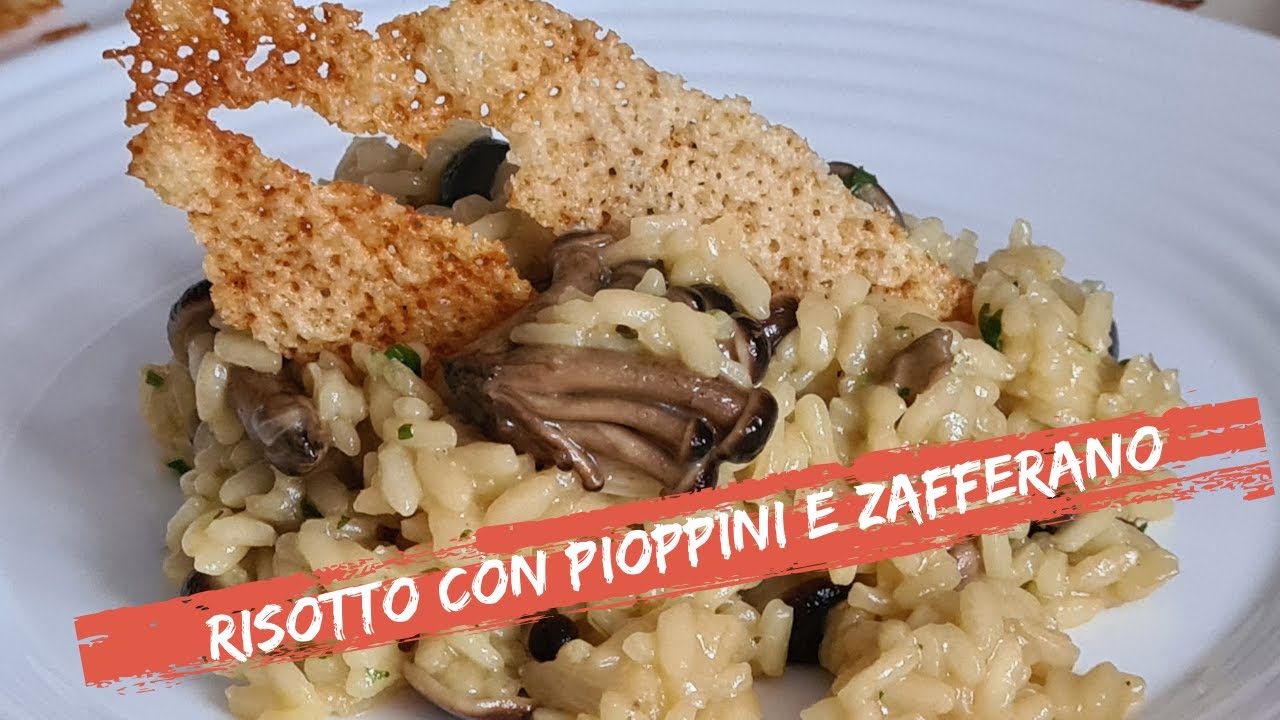 RISOTTO CON PIOPPINI E ZAFFERANO
