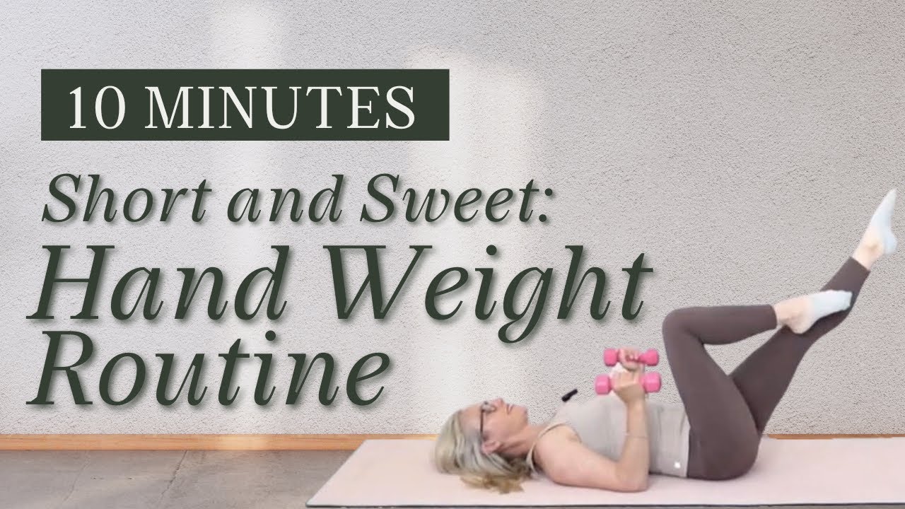 10 MIN SHORT AND SWEET HOME WORKOUT || Hand Weight Routine
