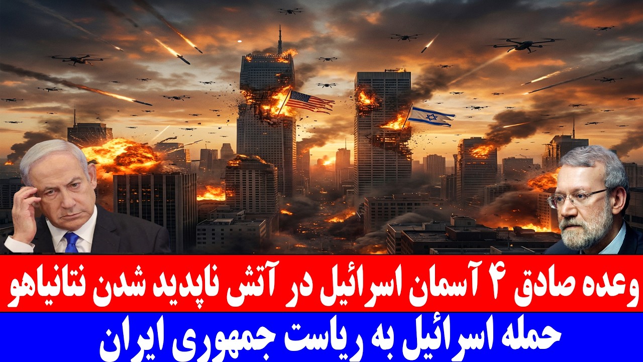 وعده صادق ۴ آسمان اسرائیل در آتش