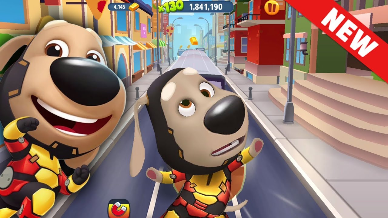 Talking Tom Gold Run New SUPERHERO IRON BEN 💖💖