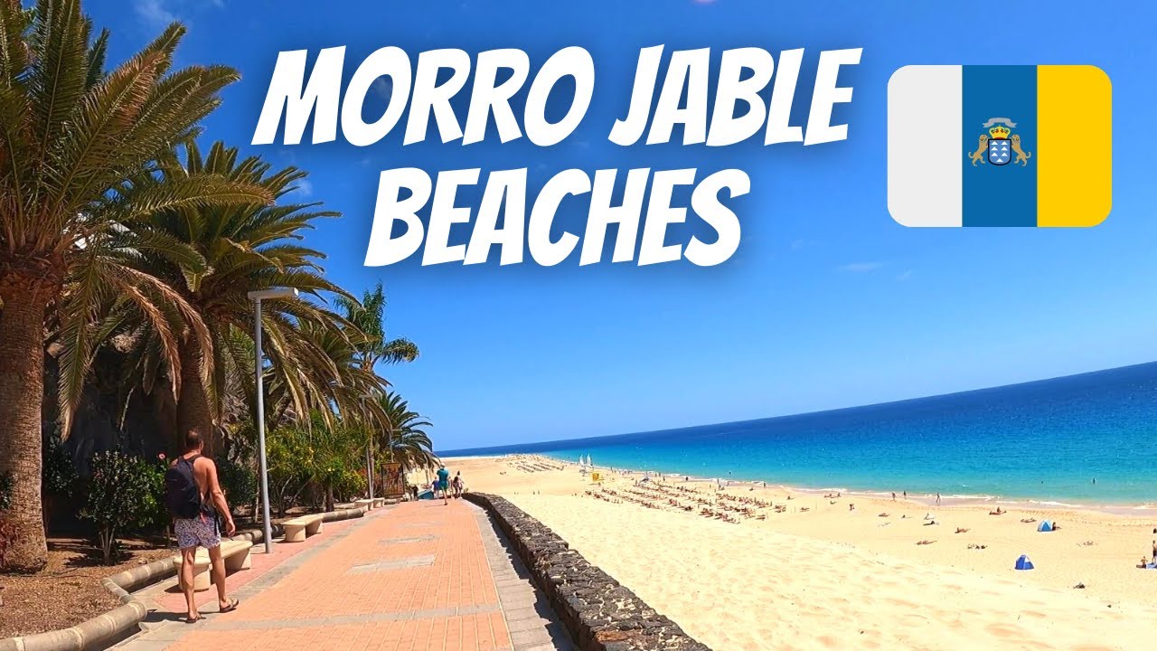 Morro Jable beach and promenade walking tour | Fuerteventura | April 2022
