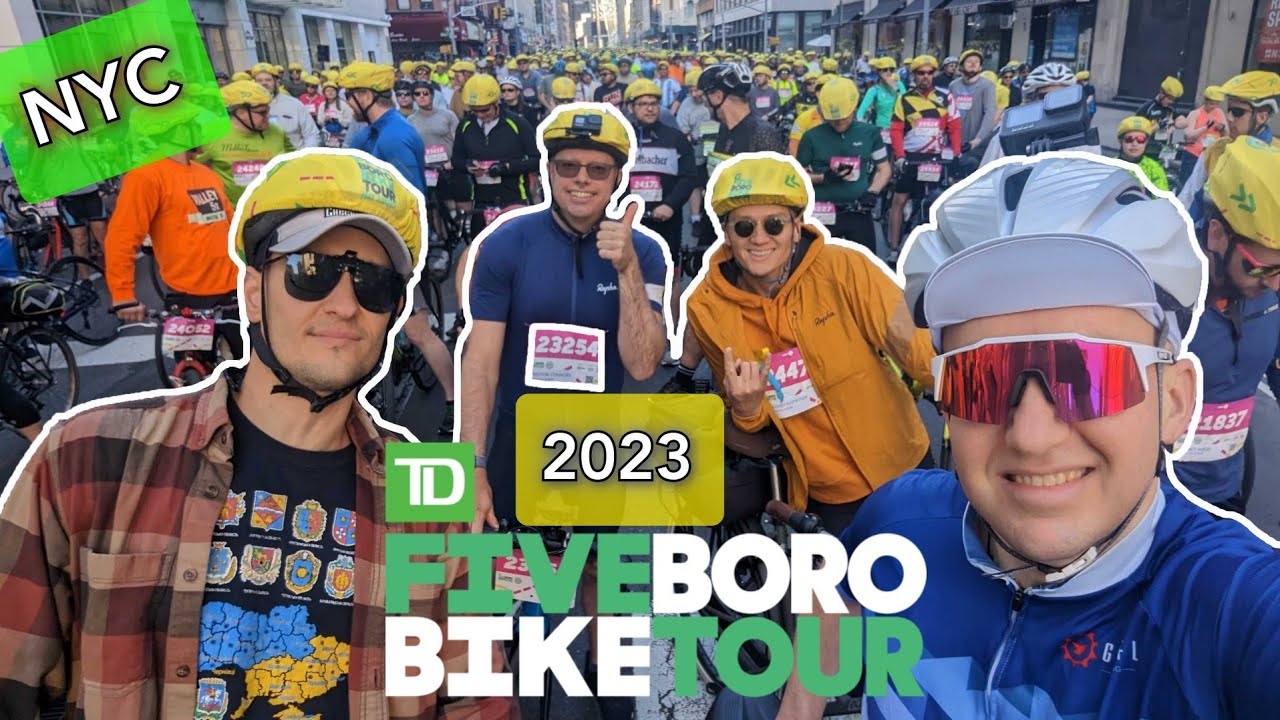 🗽⁴ᴷ⁶⁰ TD Five Boro Bike Tour, New York City | Full Ride | Timestamp