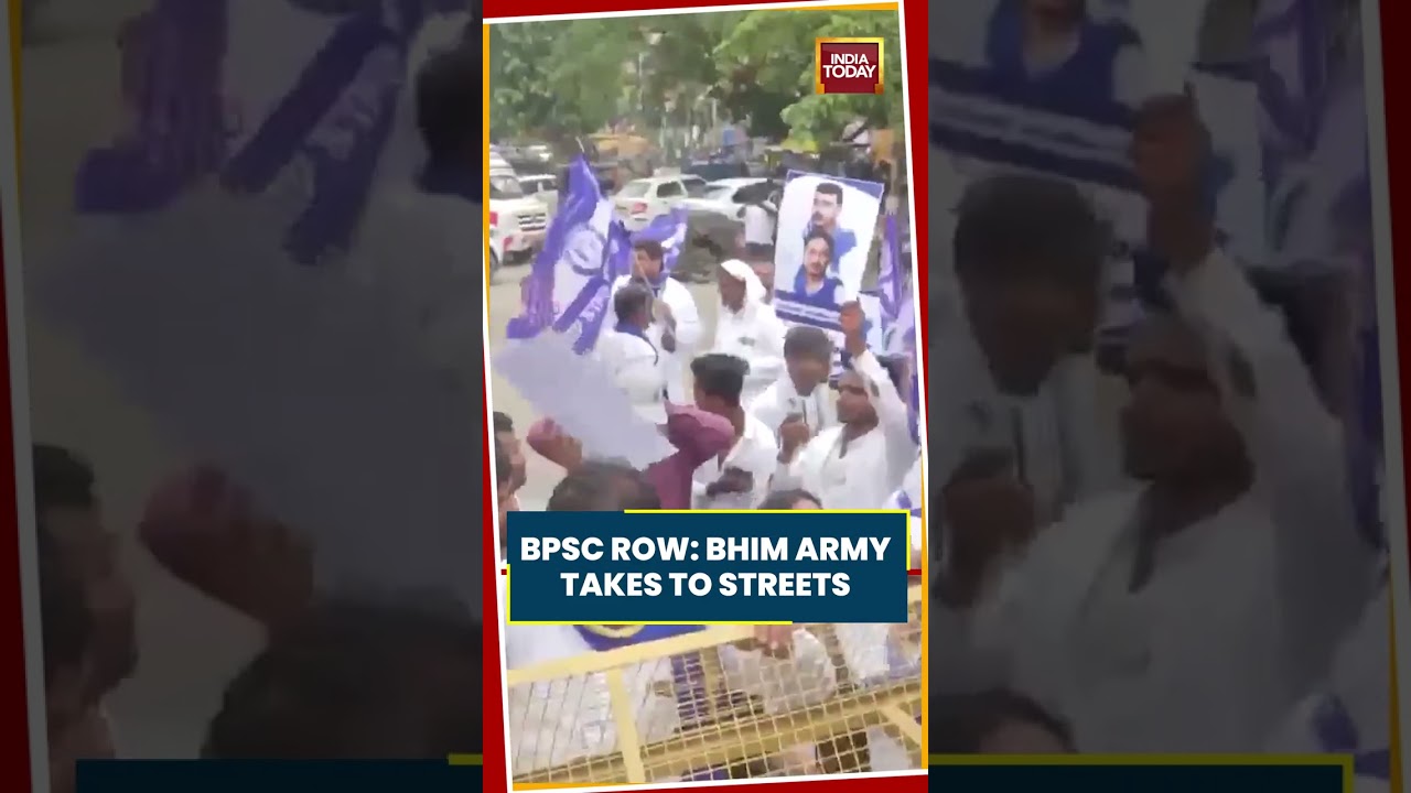 Patna BPSC Row: Azad Samaj Party, Bhim Army Protest Over Alleged Exam Irregularities #shorts