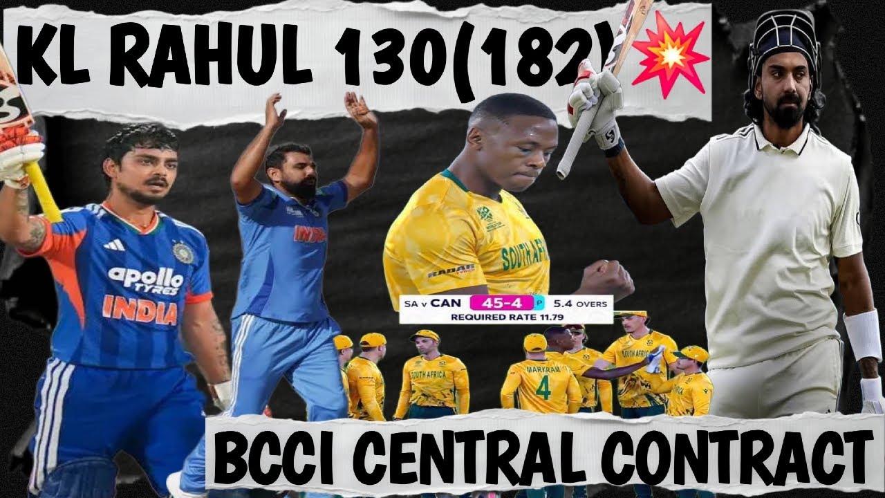KL RAHUL CENTURY💯💥💪130(182)|BCCI CENTRAL CONTRACT 2026🤔|T20 WC2026