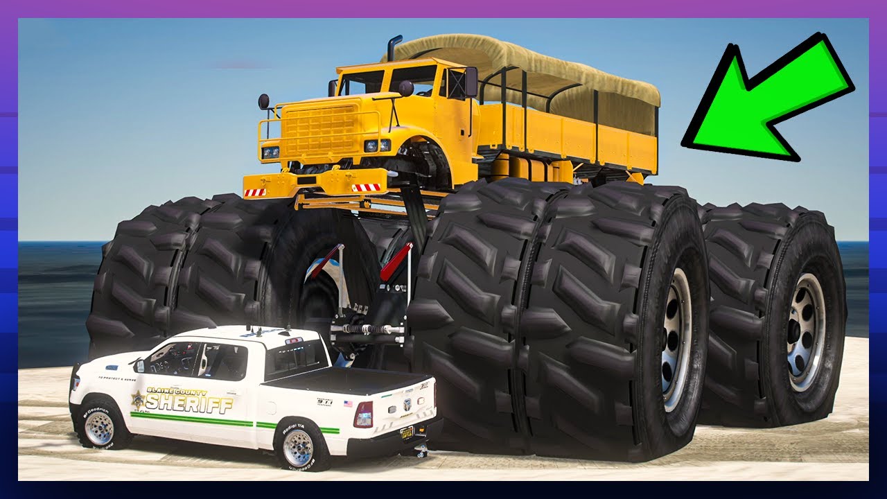 GTA 5 Roleplay - RedlineRP - GETTING TROLLED BY MONSTER MILITARY TRUCK!  #506