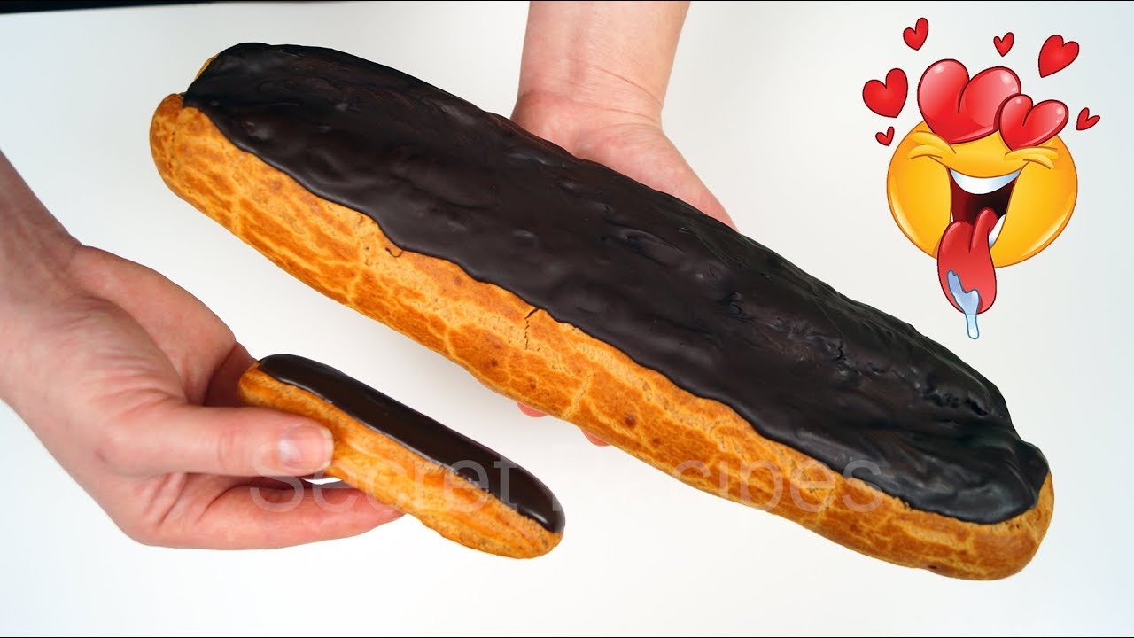 Гигантский эклер. Как сделать самый большой эклер | Giant eclair