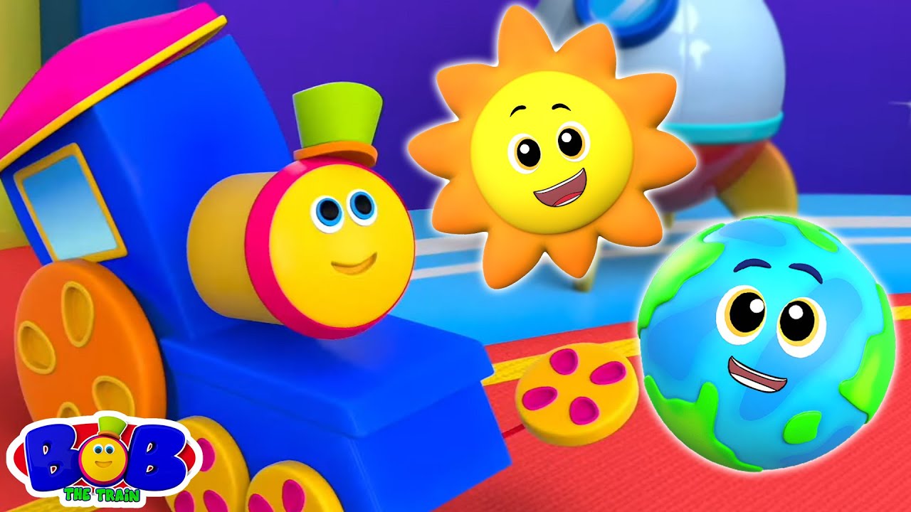 Lernen Sonnensystem-Lied mit Bob der Zug + weitere lehrreiche Reime für Kinder