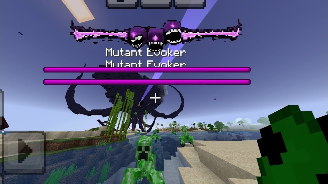 Mutant Mobs Vs Decayed Wither Storm V2 in MCPE 1.21.72+
