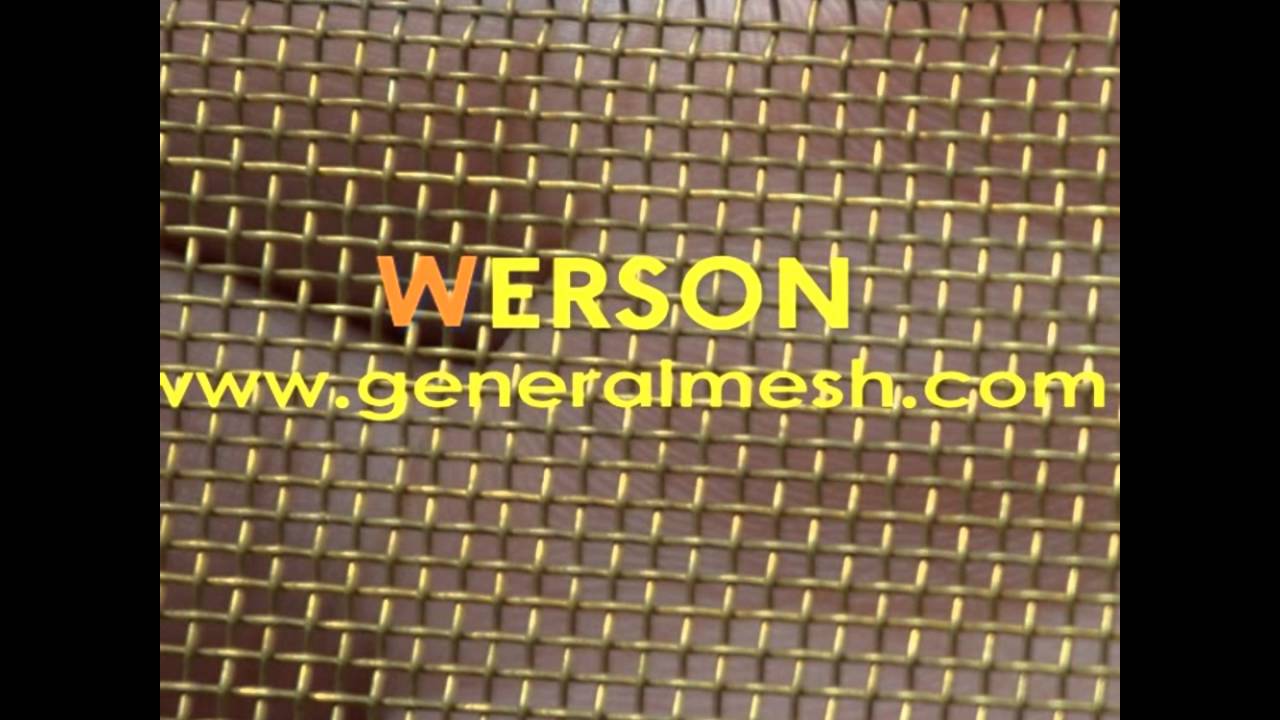 generalmesh N&deg;12,40mm Largeur Toile M&eacute;tallique Laiton ,Tissu m&eacute;tallique en Laiton