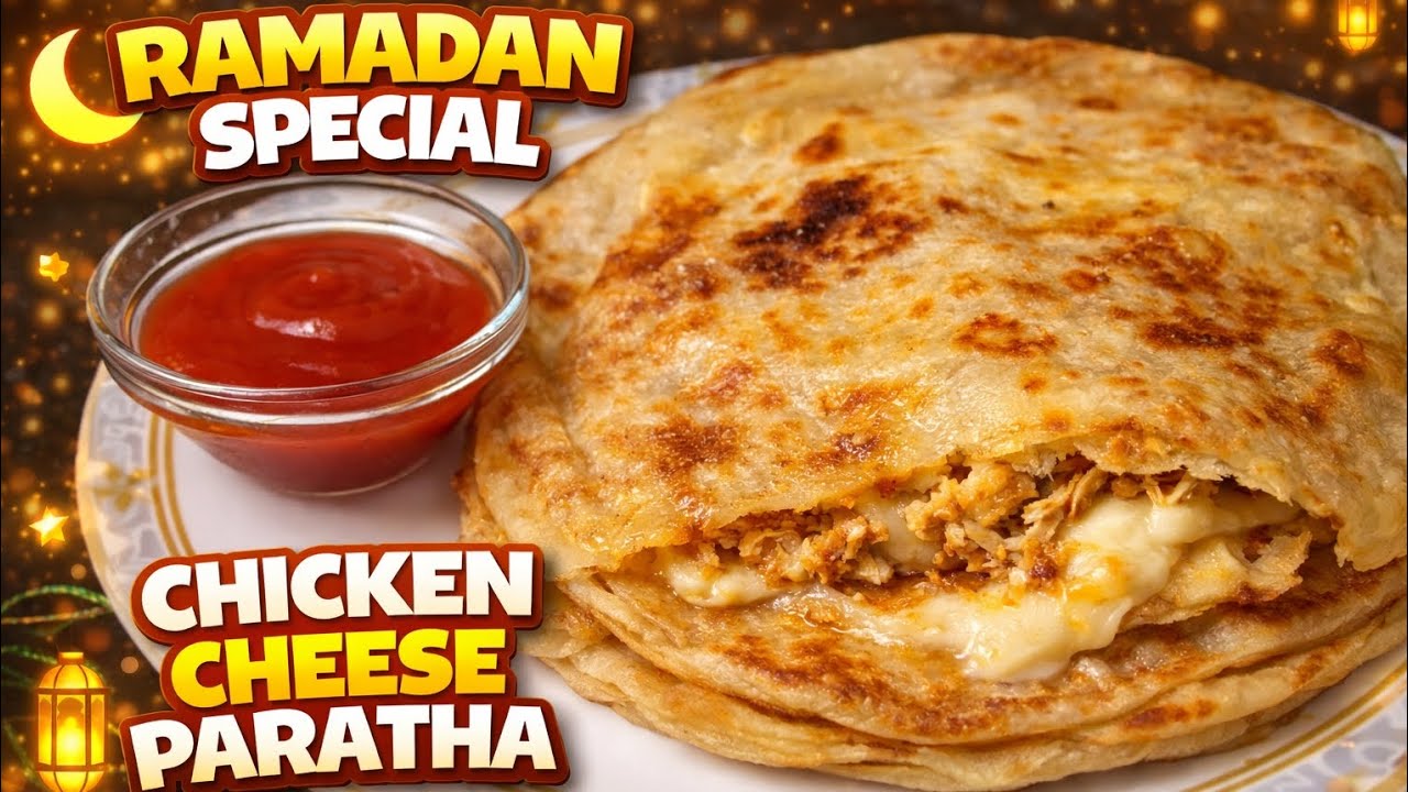 🔥 Ramadan Special Chicken Cheese Paratha 🤤🧀 | Crispy Outside, Juicy Inside, | Perfect for iftar