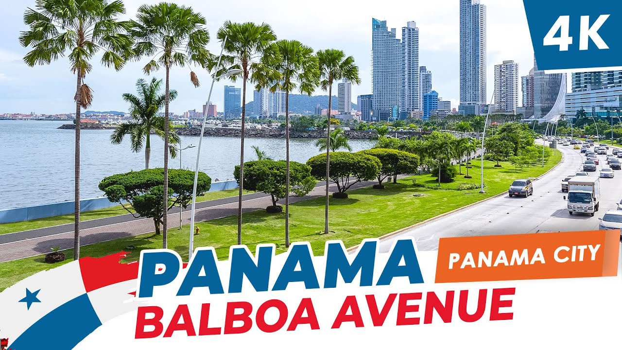 [4K] 🇵🇦 Panama's Most Beautiful Drive - Avenida Balboa Waterfront Tour.