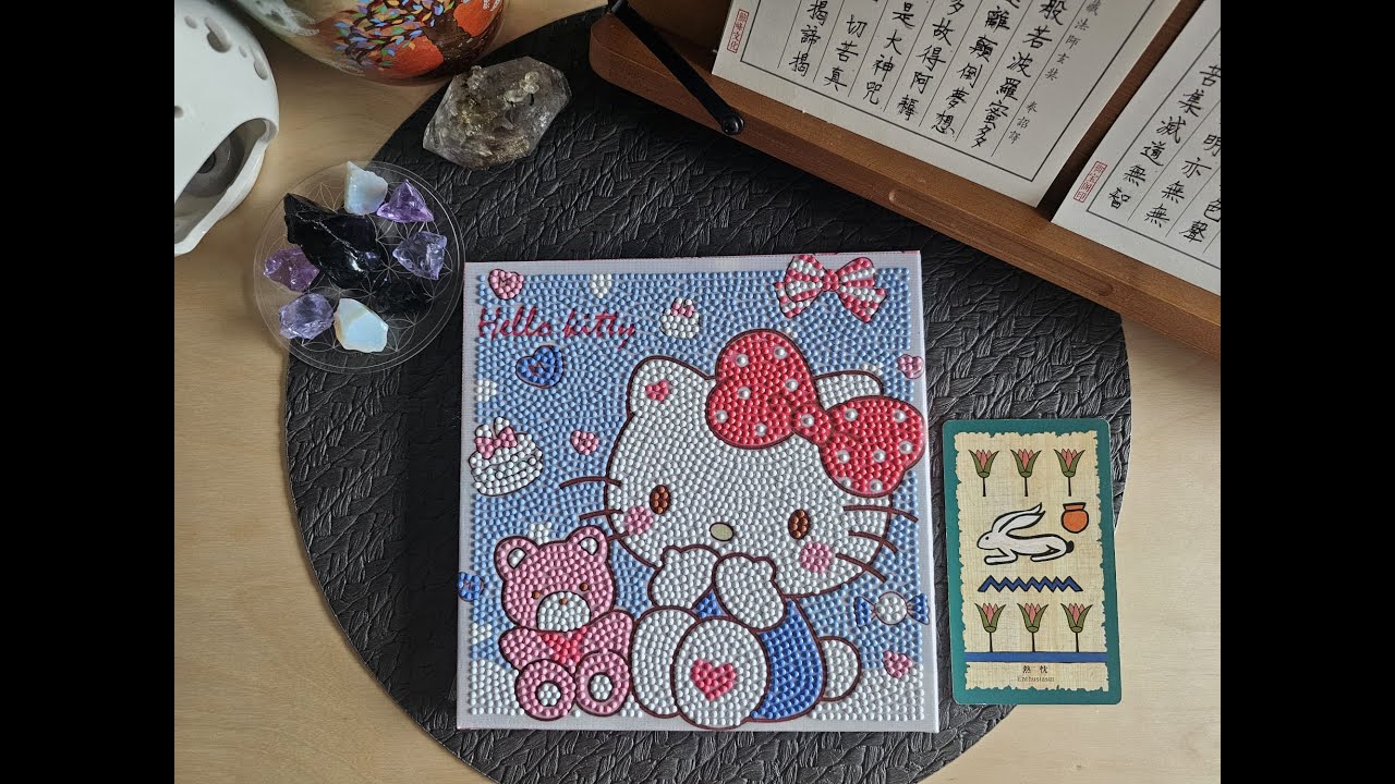 A Soft Return to Innocence｜Hello Kitty × Six of Cups | Healing Music｜回到初心的溫柔時光｜塔羅牌聖杯六｜鑽石畫靜心日常｜音樂の療癒