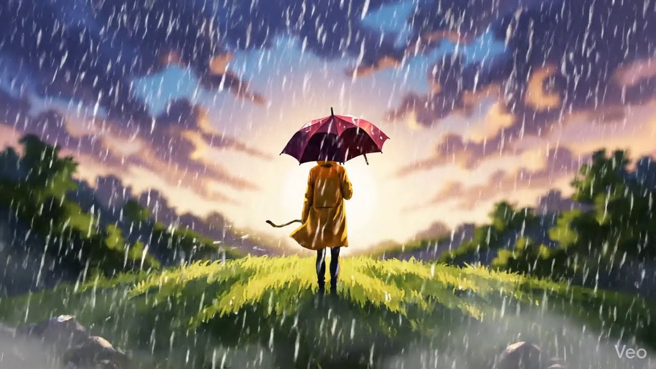 1 Hour Relaxing Rain Sound 🌧️ For Sleep, Study, Meditation & Anxiety Relief