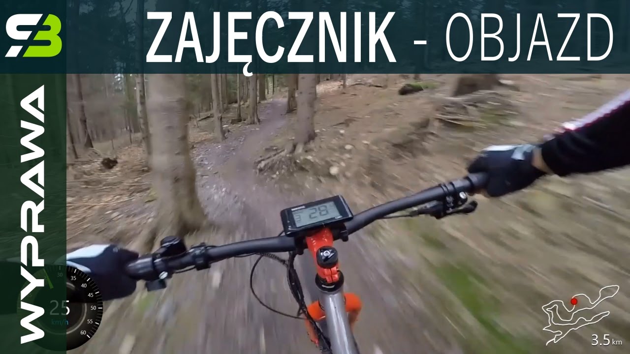 Świeradów Zdrój, Singltrek pod Smrkem - szybki objazd trasy łatwej. Zajęcznik.