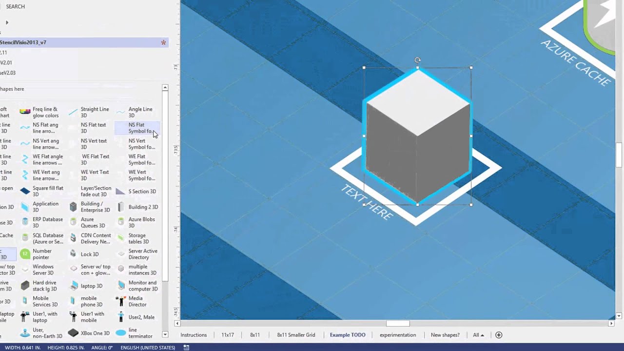 Microsoft Architecture Blueprint 3d Visio Template v6 BETA -Superceded