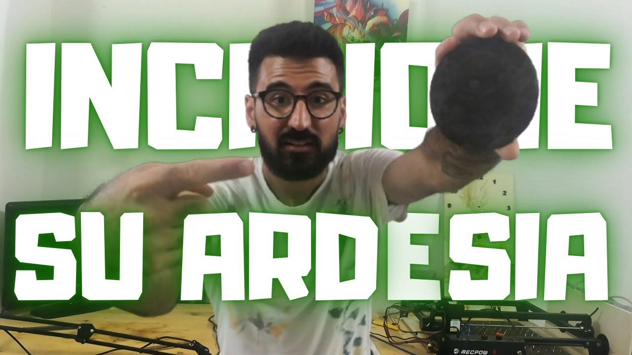 INCISIONE SU ARDESIA - Tutorial lightburn