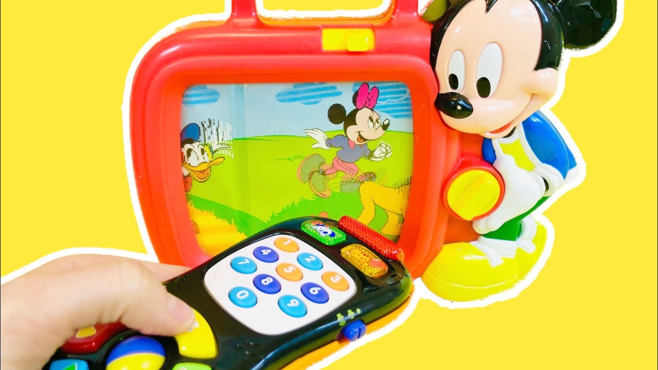 VTECH Toy Remote Control Learning Numbers MICKY MOUSE TV For Kids Babies Toddlers