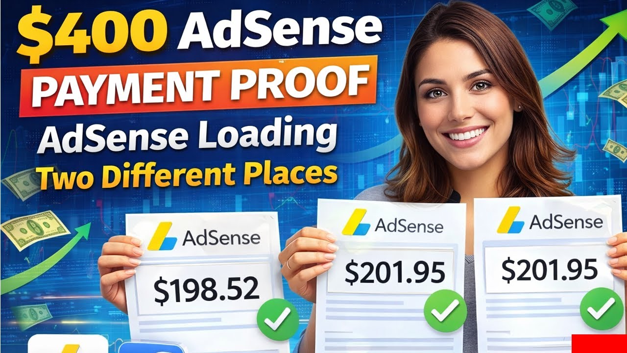 $400 AdSense payment proof AdSense loading new method with earning proof #AdSense #payment 