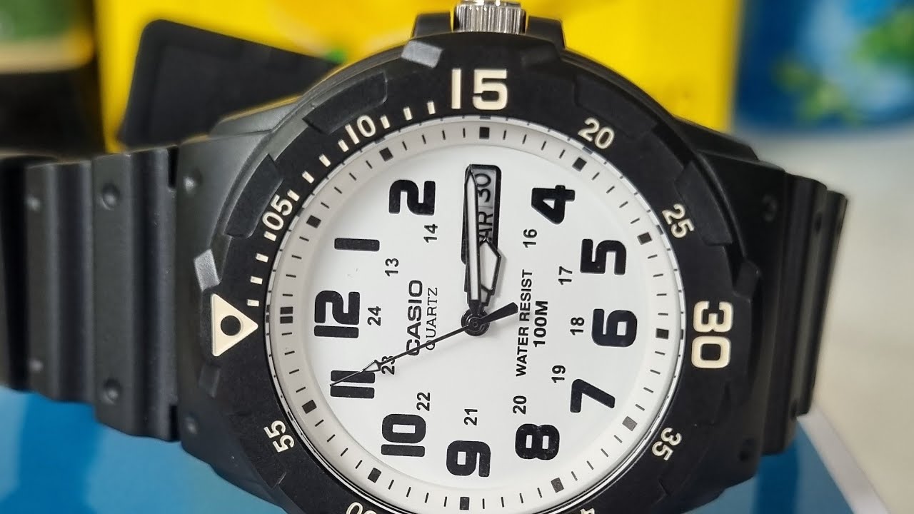 Casio MRW 200h white dial unboxing