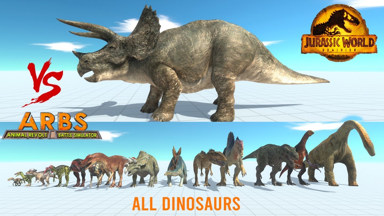 Triceratops (JWD) vs ALL UNITS DINOSAURS