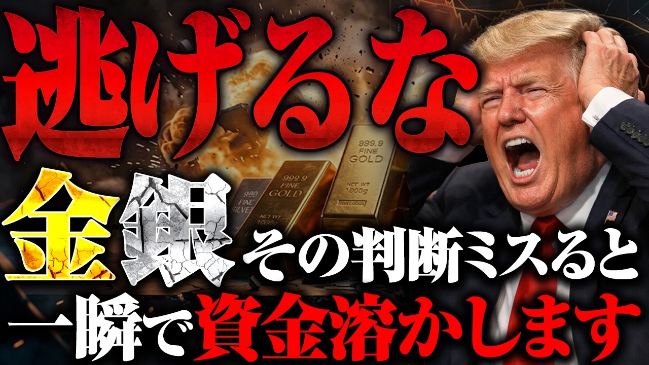 【結論】金と銀の急落は崩壊ではない。今ここで逃げると一番損します