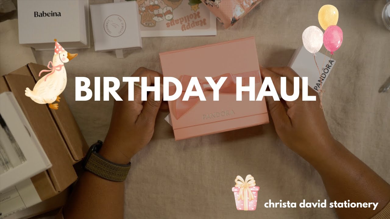 Birthday Haul ✨ Perfume, Jewelry & Stationery + Setting Up My 2026 Drawing Journal