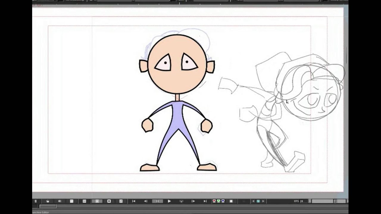 OpenToonz Tutorial: Vectors & Auto-Inbetweens, PART 1:  First Key Pose & Using Vectors