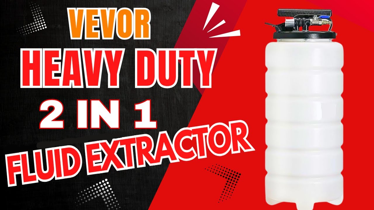 Best 15L Pneumatic / Manual Fluid Extractor from Vevor better than Harbor Freight Holt