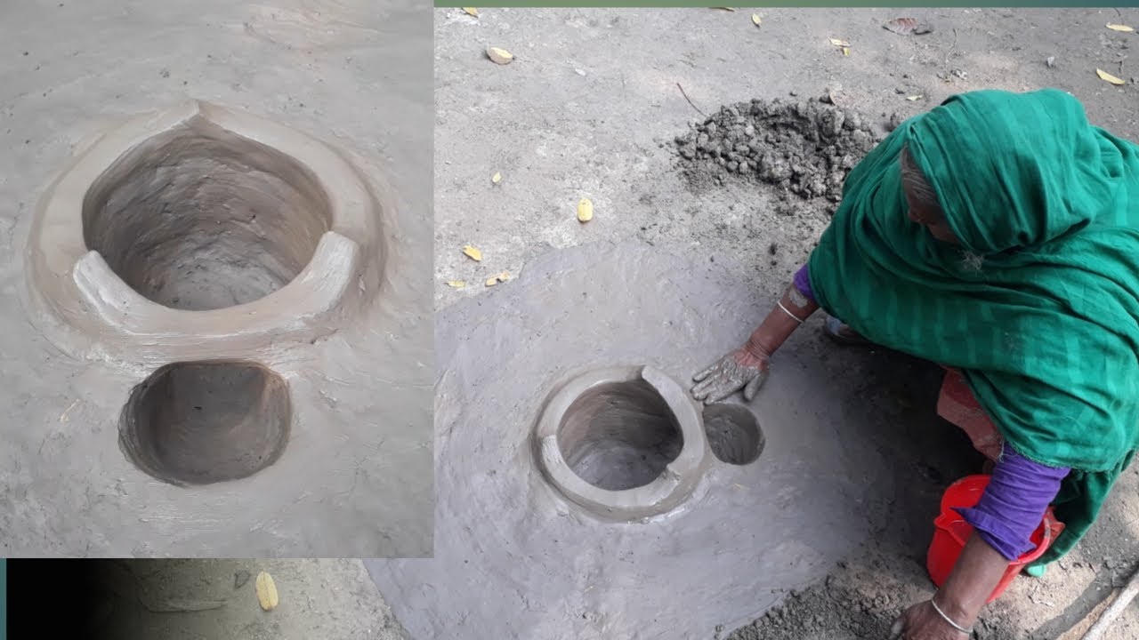 Grandma Builds a Clay Oven with Soil & Cooks Naturally | Primitive Mud Stove Cooking