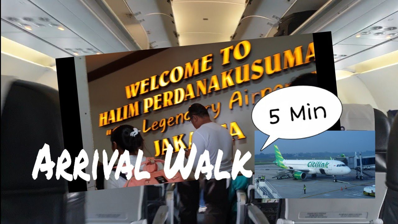 Citilink Landing - Halim Perdanakusuma Airport Jakarta
