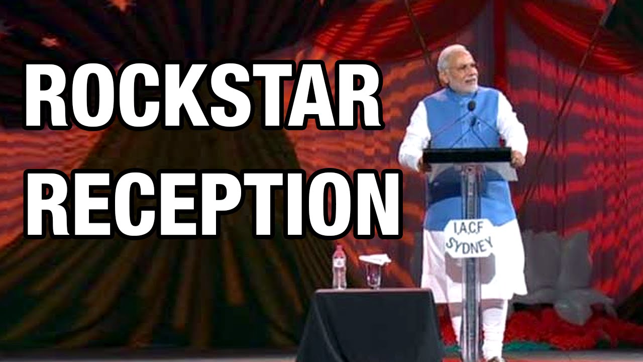 PM Modi recieves Rockstar reception at Allphones Arena in Sydney, Australia