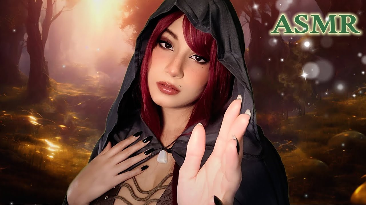 ASMR | MULHER MISTERIOSA TE GUIA PELA FLORESTA (Roleplay)🍃