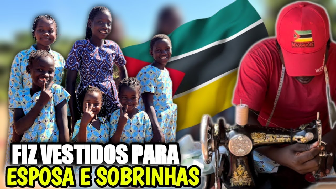 FIZ  VESTIDO 👗 PARA MINHA ESPOSA E SOBRINHAS