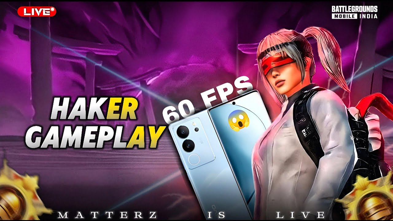 MATTERZ IS BACK |😱HAKER GAMEPLAY 🛑 LIVE #bgmi#matterzislive