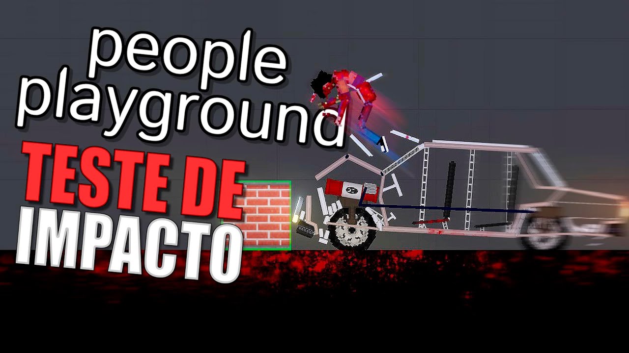 Teste de impacto no People Playground (Boneworks 2d)