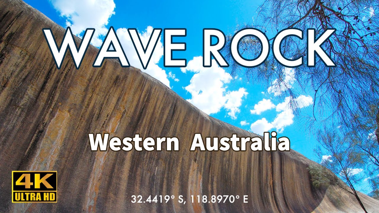 [4K]Wave Rock Western Australia