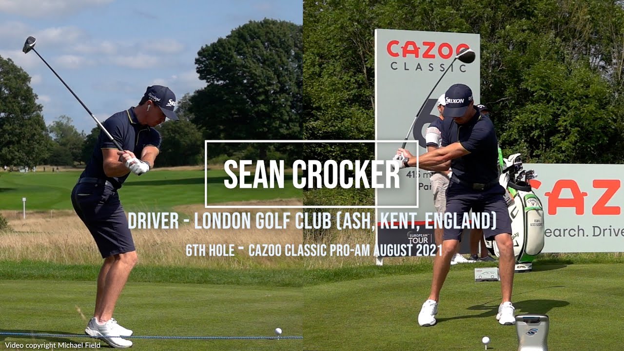 Sean Crocker Golf Swing Driver (DTL & FO views) London Golf Club (Ash, Kent - England), August 2021.