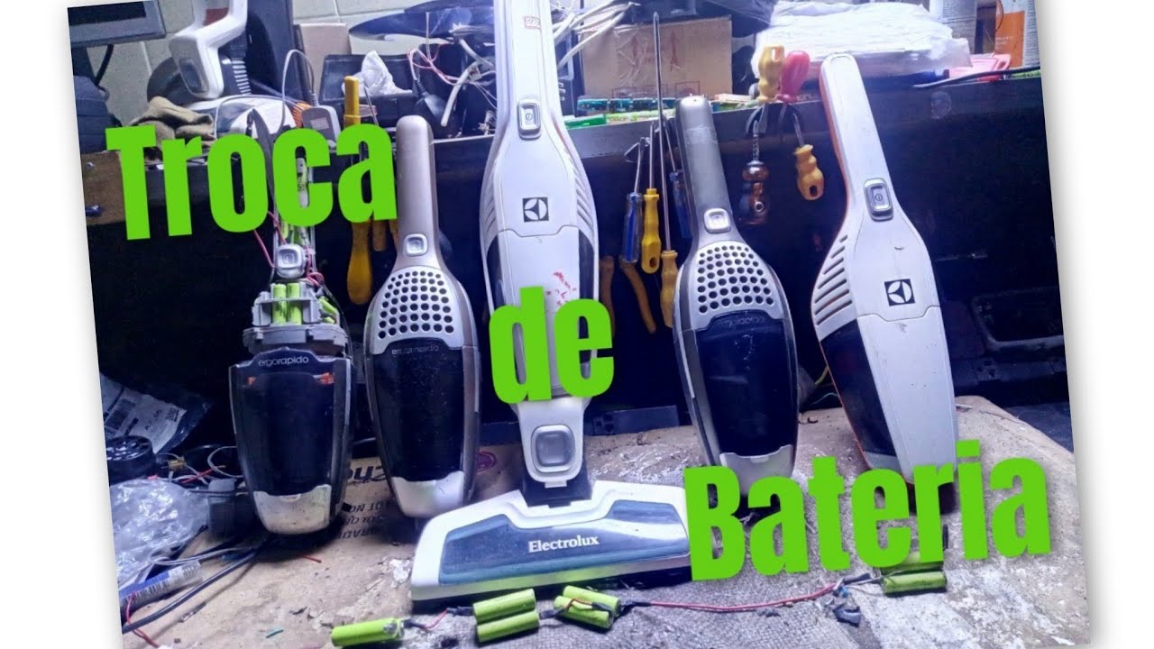 Aspirador Electrolux ergo rápido troca de bateria