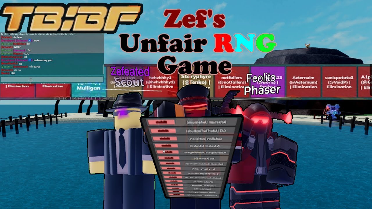 TBBF Zefeated's unfair RNG event | How i almost won by killing Zefeated